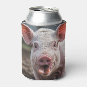 Happy White Pig Tongue Poke, Can Cooler