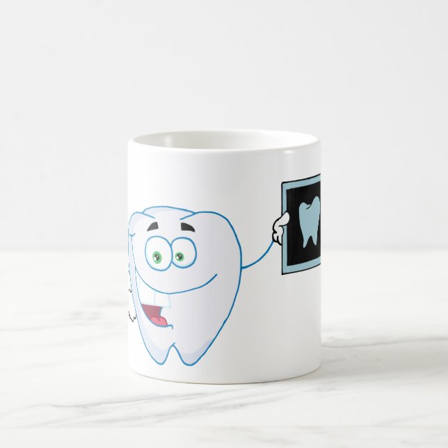 Happy White Tooth Mug (Center)