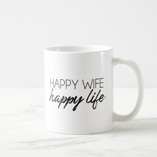 Happy Wife Happy Life Coffee Mug (Right)
