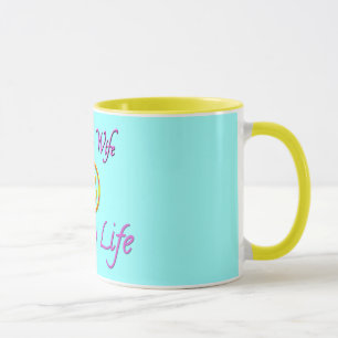 Happy Wife Happy Life Face Mug