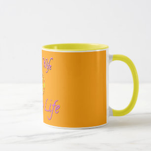 Happy Wife Happy Life Face Mug