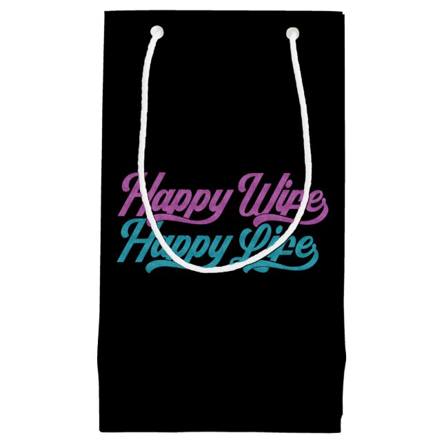 Happy Wife Happy Life Mother's Day | Gift Bag (Front)