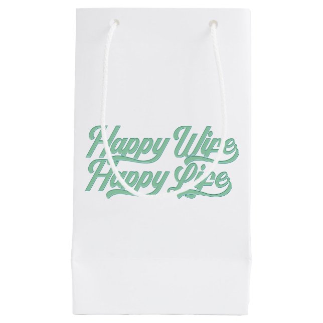 Happy Wife Happy Life Mother's Day | Gift Bag (Front)