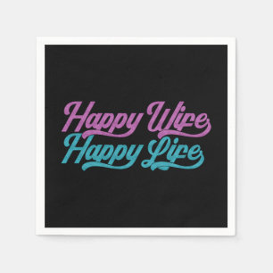 Happy Wife Happy Life Mother's Day Paper Napkin