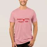 Happy  WIFI Happy LIFI Tri-Blend Shirt<br><div class="desc">Oh so true - Happy Wife,  Happy Life,  If Mamma ain't happy,  ain't nobody happy! This would make a funny  Wedding Party T-shirt For All Members of the Party Groom T-shirts BestMan T-shirts GroomsMan T-shirts Usher T-shirts RingBearer T-shirts</div>