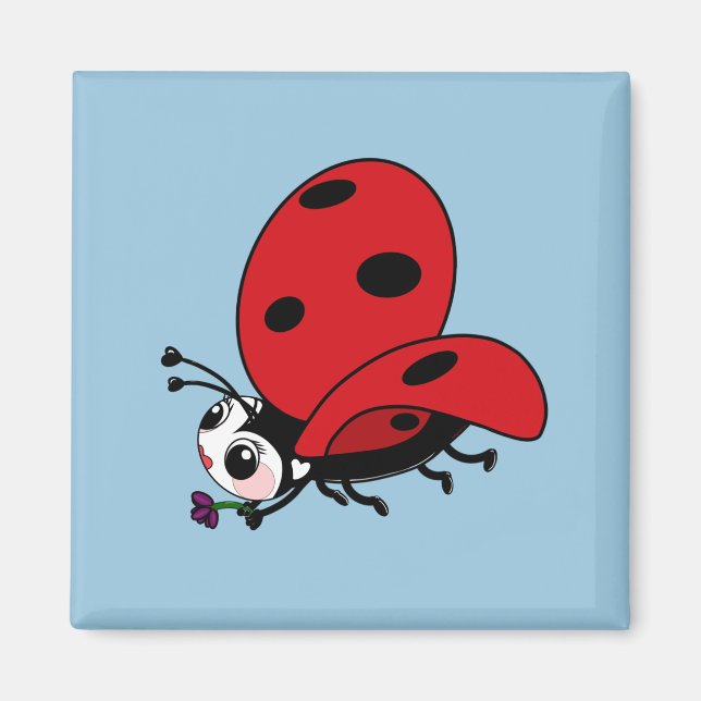 Happy Wings Ladybug   Magnet (Front)