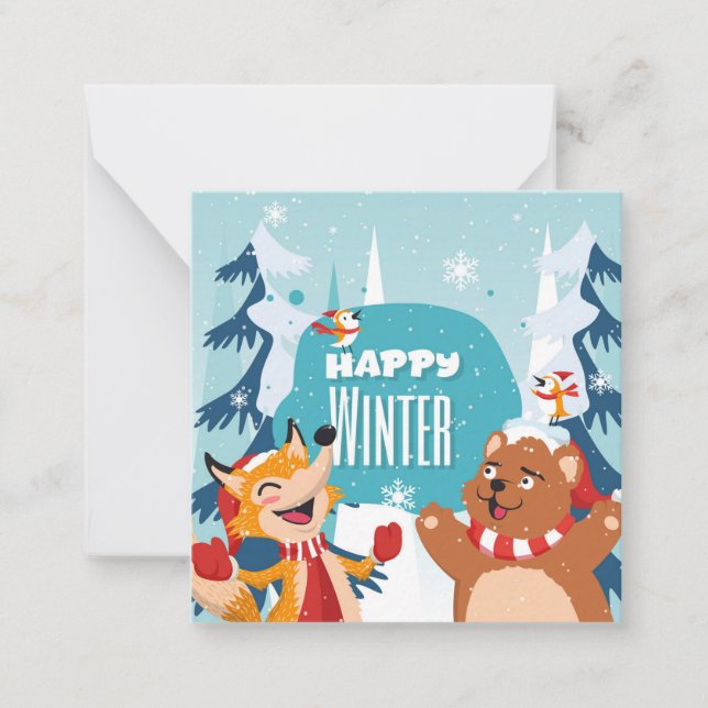 Happy Winter Card (Front)