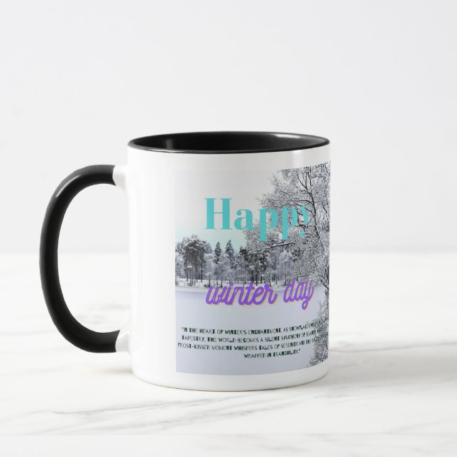 happy winter day mug (Left)