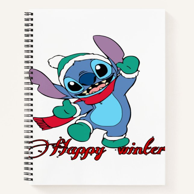 Happy winter season  notebook (Front)