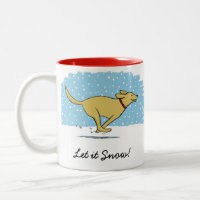 Happy Winter Snow Dog Holiday | Cute Custom