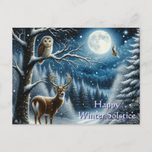 Happy Winter Solstice Greeting  Postcard