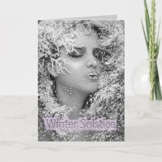 Happy Winter Solstice! Holiday Card (Front)