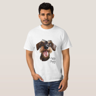 Happy Wirehair Dachshund T-Shirt