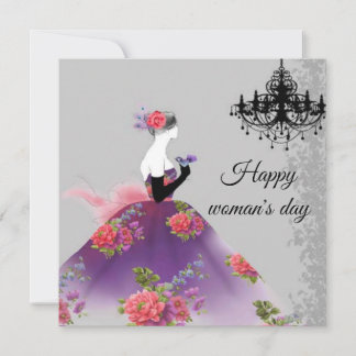 Happy woman's day holiday card
