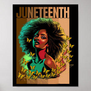 Happy Women Juneteenth Is My Independence Day Blac Poster