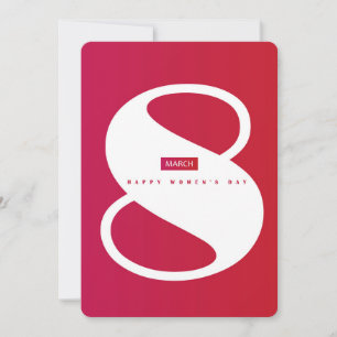 Happy women’s day! 8th March International Holiday Card