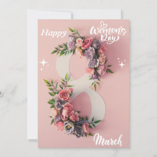 Happy Women’s day! 8th March International Holiday Card