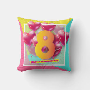 Happy women’s day! 8th March International Holiday Cushion