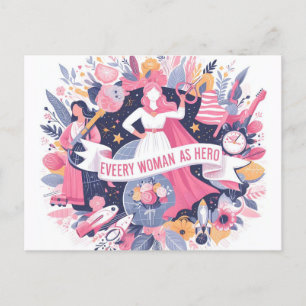 Happy Women's Day 2024 Postcard