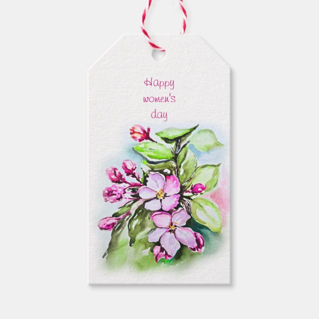 Happy women's day gift tags (Front)