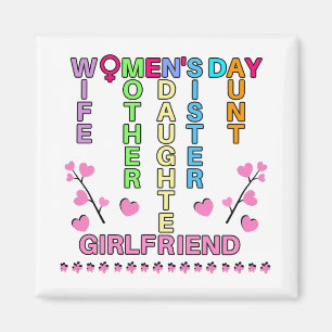 Happy Women's Day Magnet