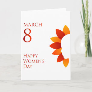 Happy womens day march 8 card