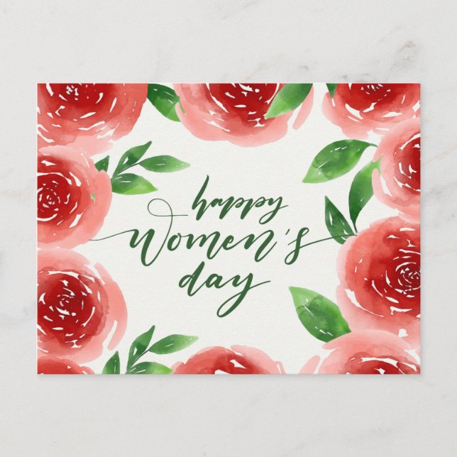 Happy Women's Day Postcard (Front)