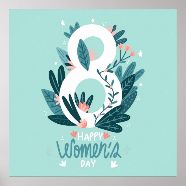 Happy Women's Day Poster (Front)