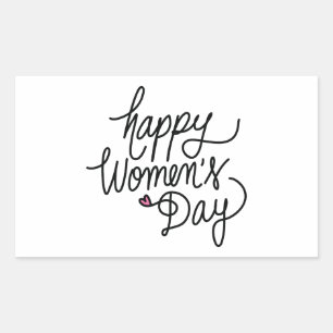 Happy Women's Day Rectangular Sticker