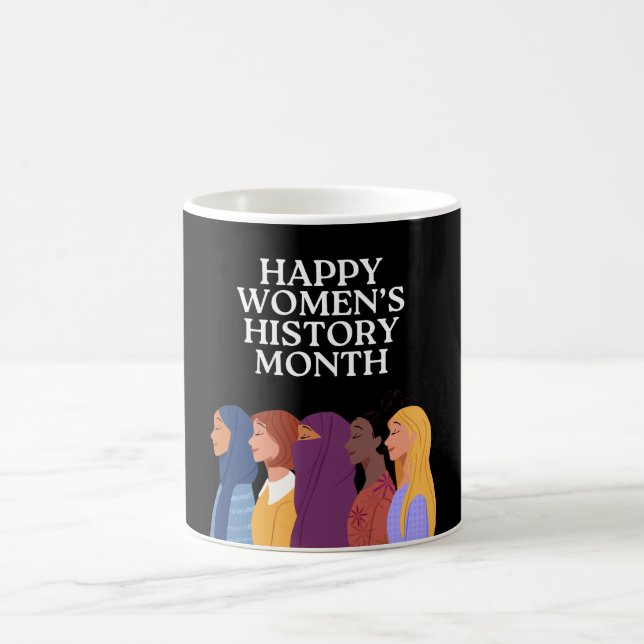 Happy Women's History Month Coffee Mug (Center)