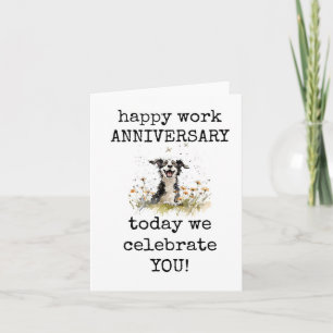 Happy Work Anniversary, Celebrate You, Cute Card