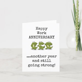 Happy Work Anniversary, Coworker, Boss Card