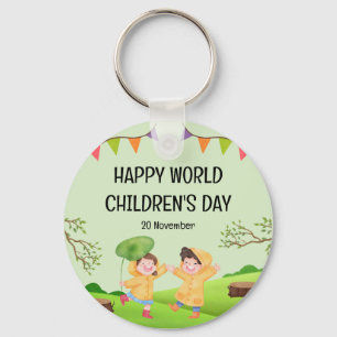 Happy World Children’s Day   20 November Key Ring