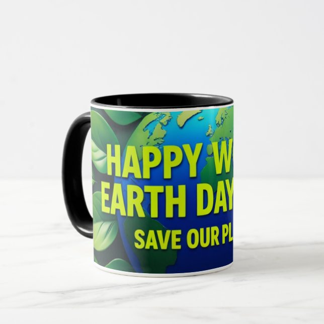 Happy world Earth day Mug (Front Left)