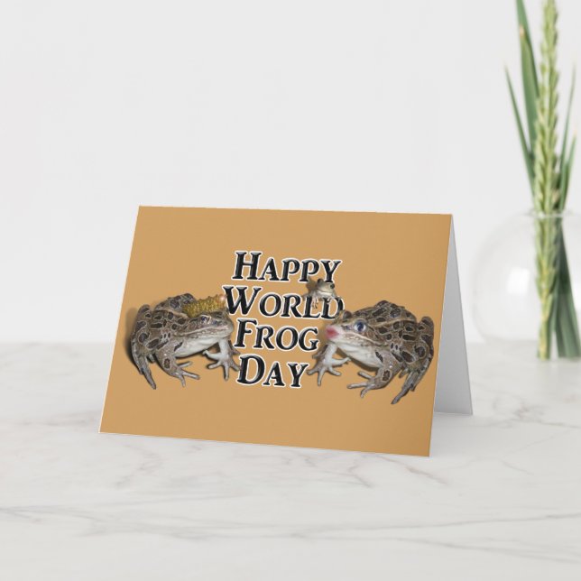 Happy World Frog Day Card (Front)