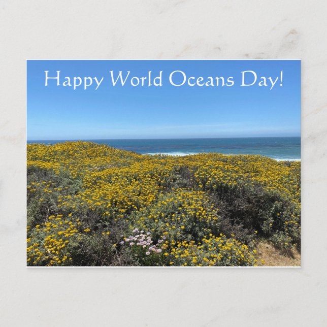 Happy World Oceans Day! Postcard (Front)