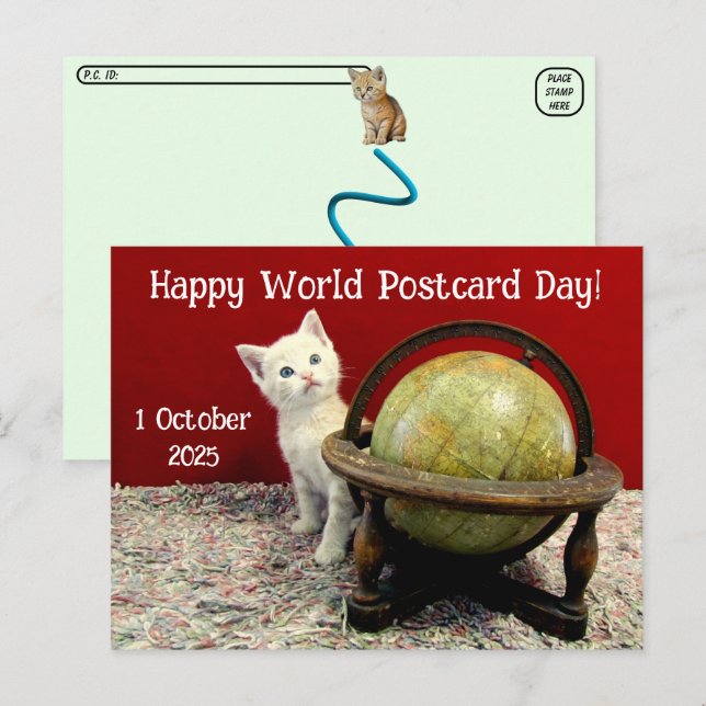 Happy World Postcard Day From Tuffy McStuff - Cat (Front/Back)