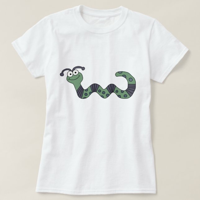 Happy Worm Tshirts and Gifts (Design Front)