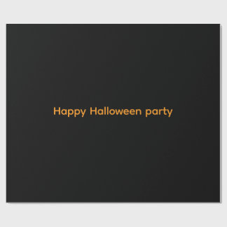 Happy Wrapping Paper Halloween party 