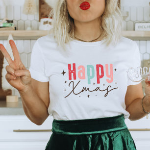 Happy Xmas Modern Christmas T-Shirt