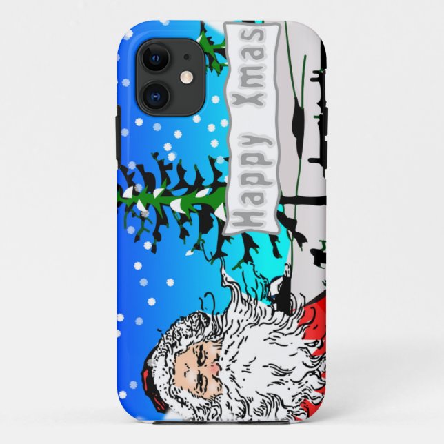 "HAPPY XMAS" SANTA CLAUS Case-Mate iPhone CASE (Back)