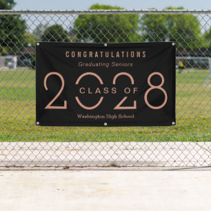 Happy Year EDITABLE COLOR Graduation Banner