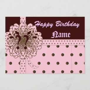 Happy Yearless Birthday Gift Invitation!-Cust. Invitation