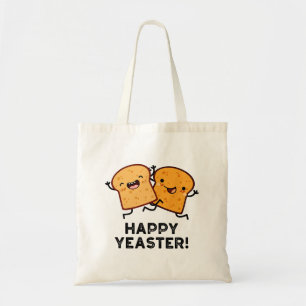 Happy Yeaster Funny Bread Pun Tote Bag