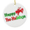 Happy YEE-HAlidays deluxe ornament