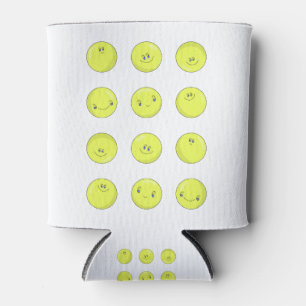 Happy Yellow Balls Can Cooler