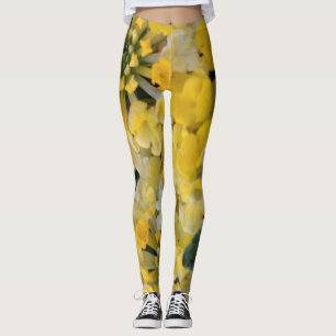 Happy Yellow Blooms Leggings