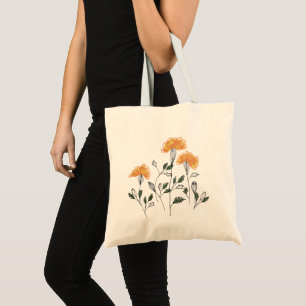 Happy Yellow Flowers Tote Bag