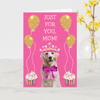 Happy Yellow Lab Mum Birthday Card