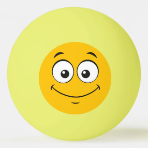 Happy Yellow Monster Personalise Ping Pong Ball